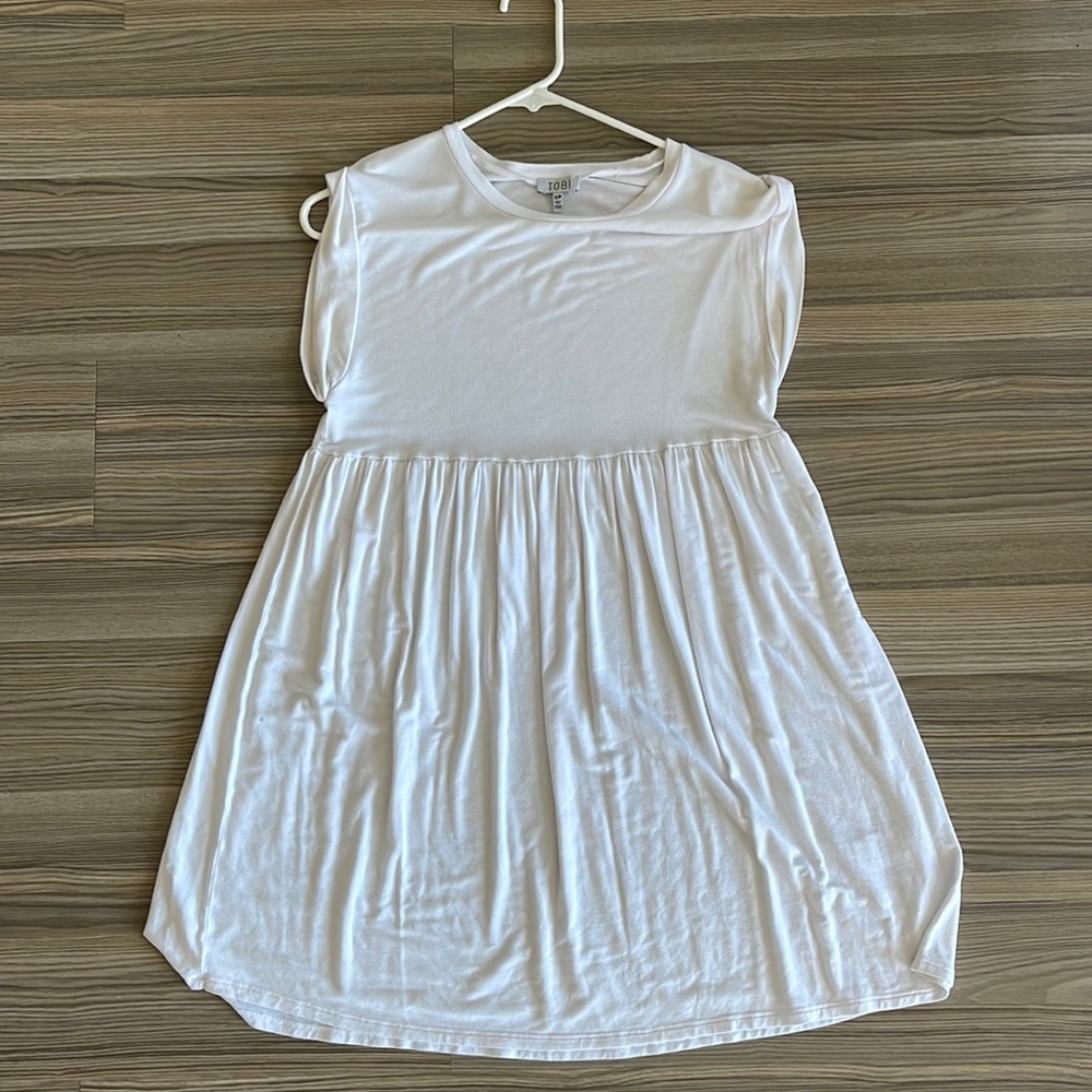 White mini dress